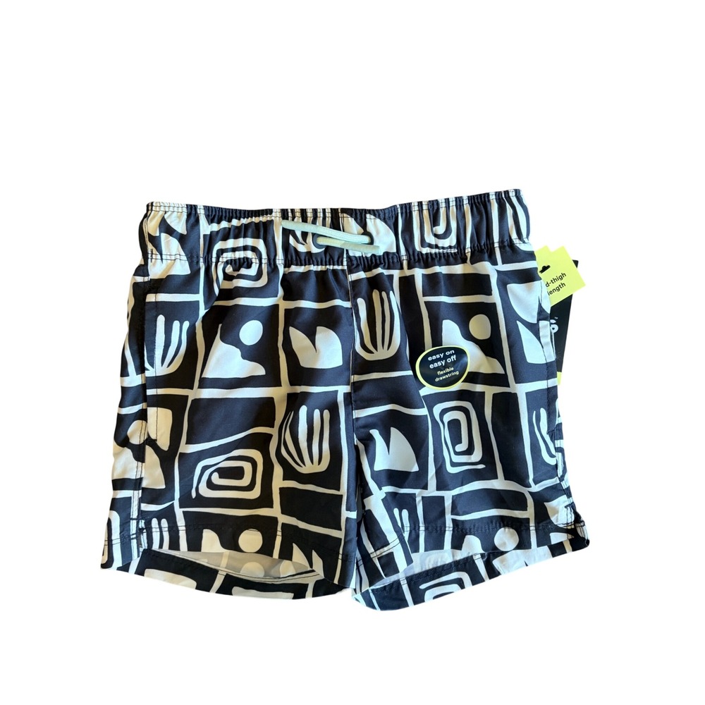 Art Class Abstract Geometric Desert Swim Trunks Shorts Bottoms Boys XS 4/5 NEW